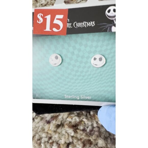 Sterling Silver NeonTuesday Nightmare Before Christmas Jack Skellington Earrings - Picture 3 of 4